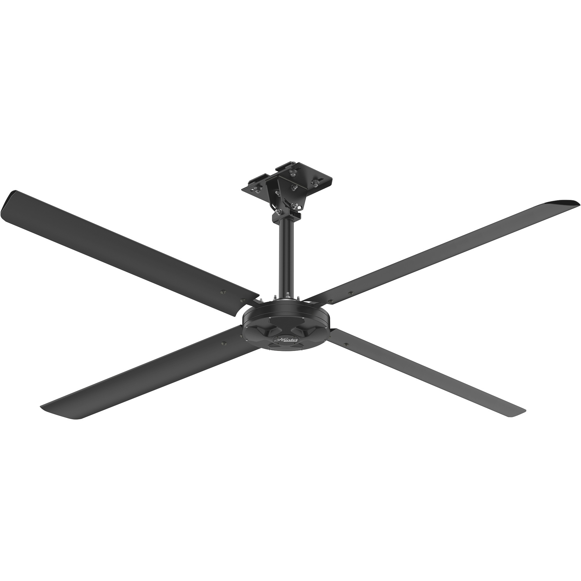 Hunter Industrial HVLS Ceiling Fan, 10ft., Black, Model# 74186